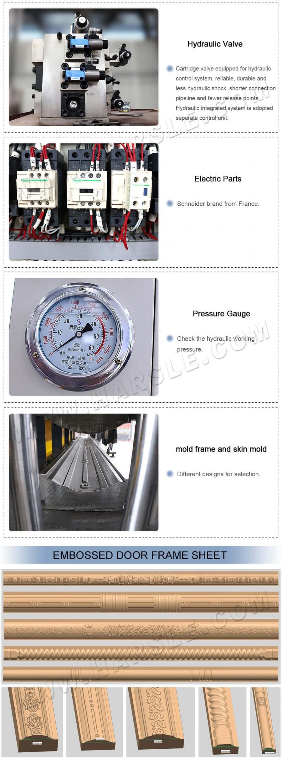 Door frame embossing machine 2