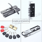 ⁦Iron Door Locks Anti-Theft Door Handle For Sale⁩ - الصورة ⁦3⁩
